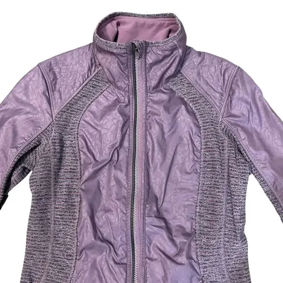 Lululemon Athletica Women's Rebel Runner Jacket Long Sleeve Size 4 Purple Gray